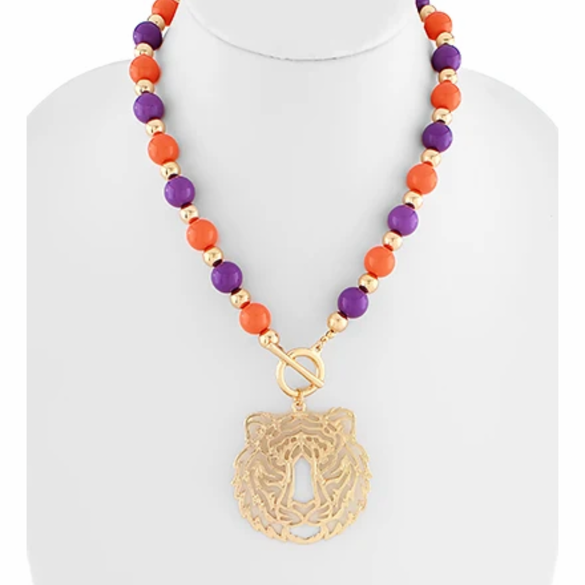 Tiger Beaded Necklace