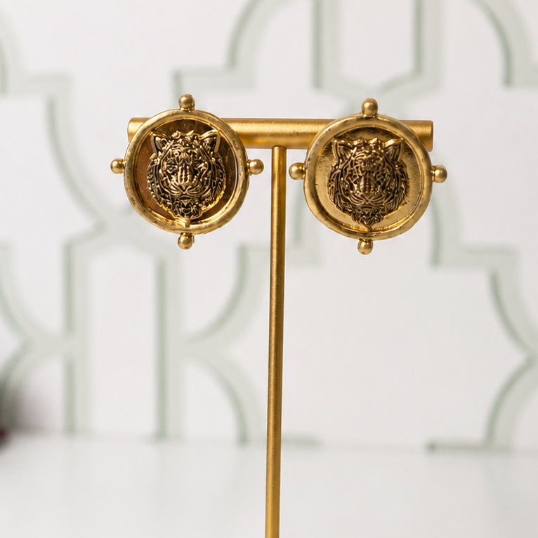 Tiger Coin Studs
