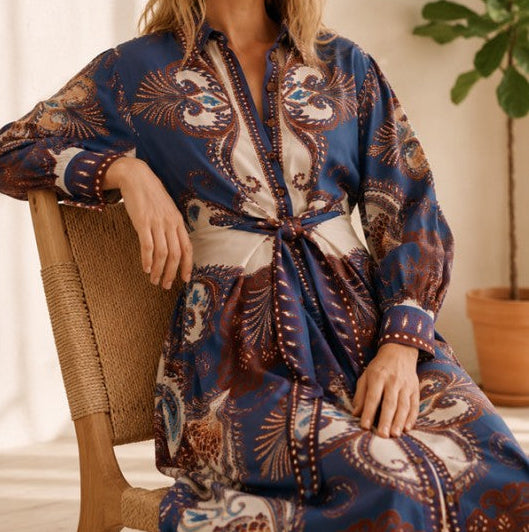 Paisley Print Midi