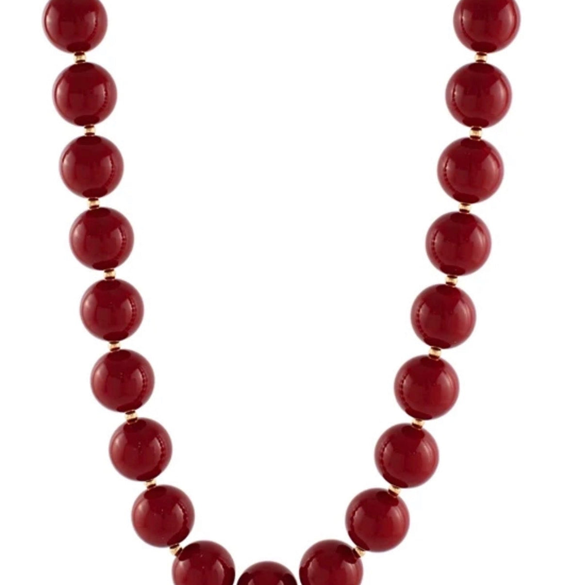 Garnet Beaded Necklace