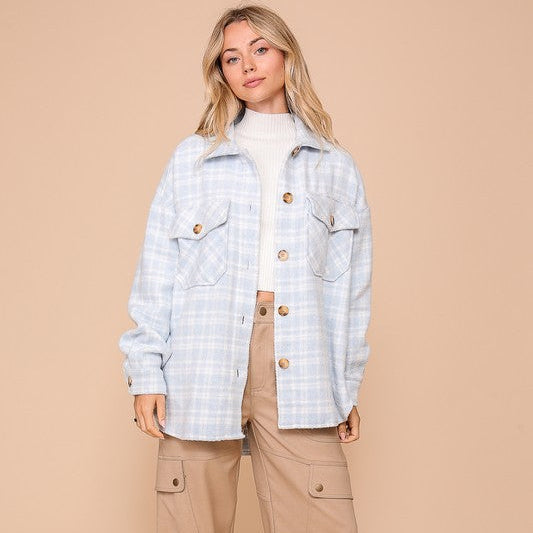 Powder Plaid Jacket