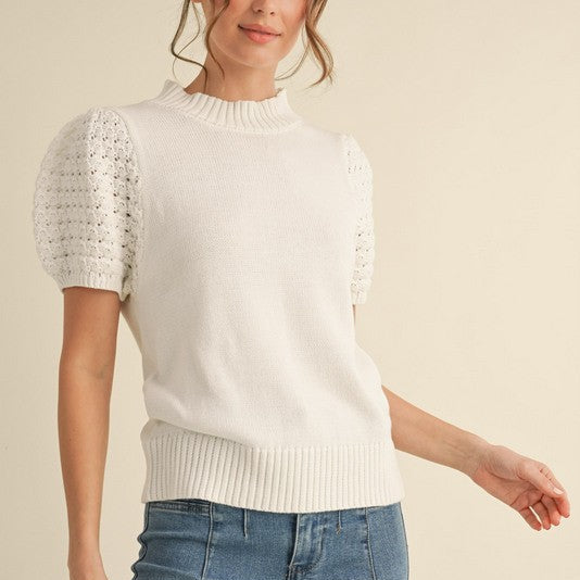 Puff Sleeve Knit