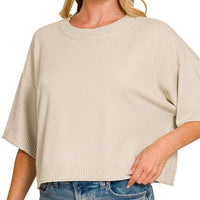 Boxy Mockneck Knit