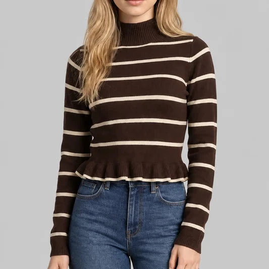 Espresso Peplum Knit