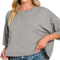 Boxy Mockneck Knit