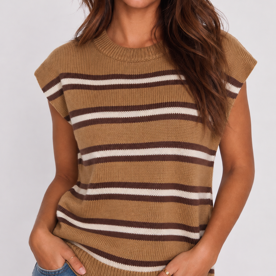 Mocha Striped Knit