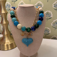 Seaglass Blue Necklace