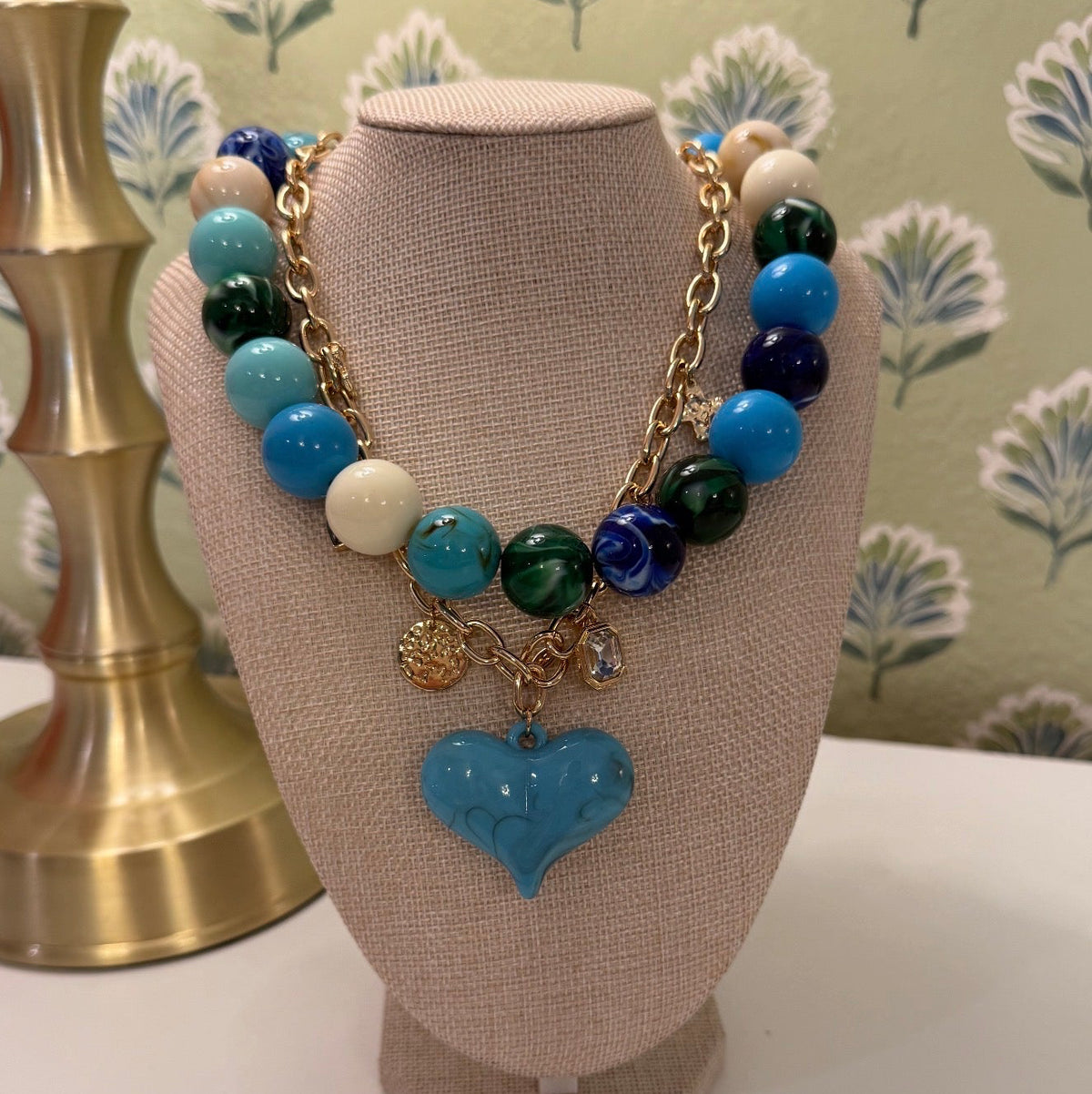 Seaglass Blue Necklace