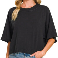 Boxy Mockneck Knit