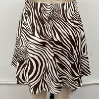 Zebra Print Skirt