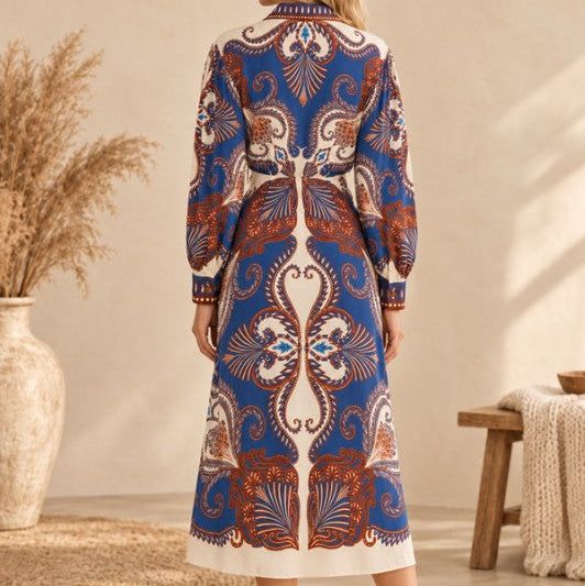 Paisley Print Midi