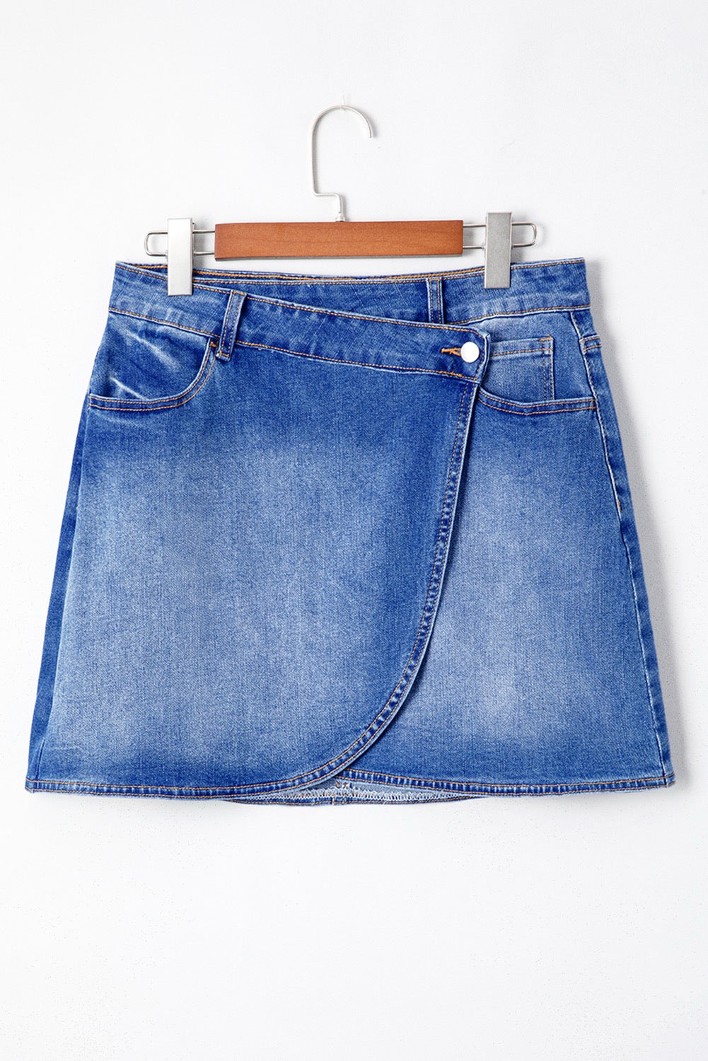 Denim Wrap Skirt