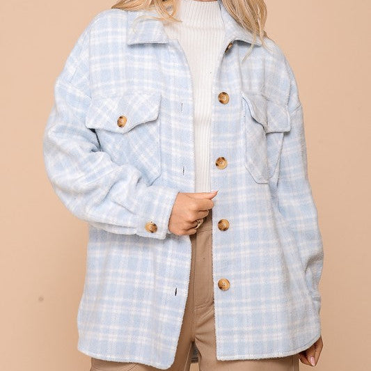Powder Plaid Jacket