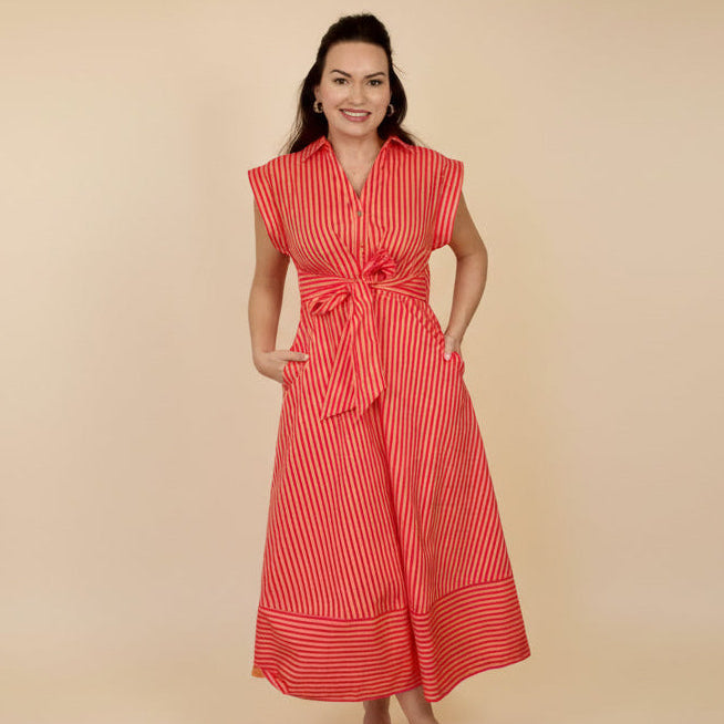 Sunset Society Belted Midi