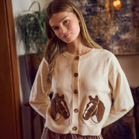 Jacquard Horse Knit
