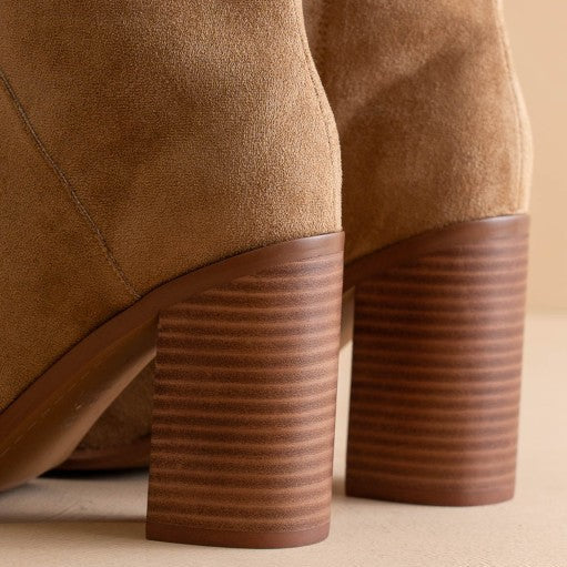 Latte Suede Knee High Boots