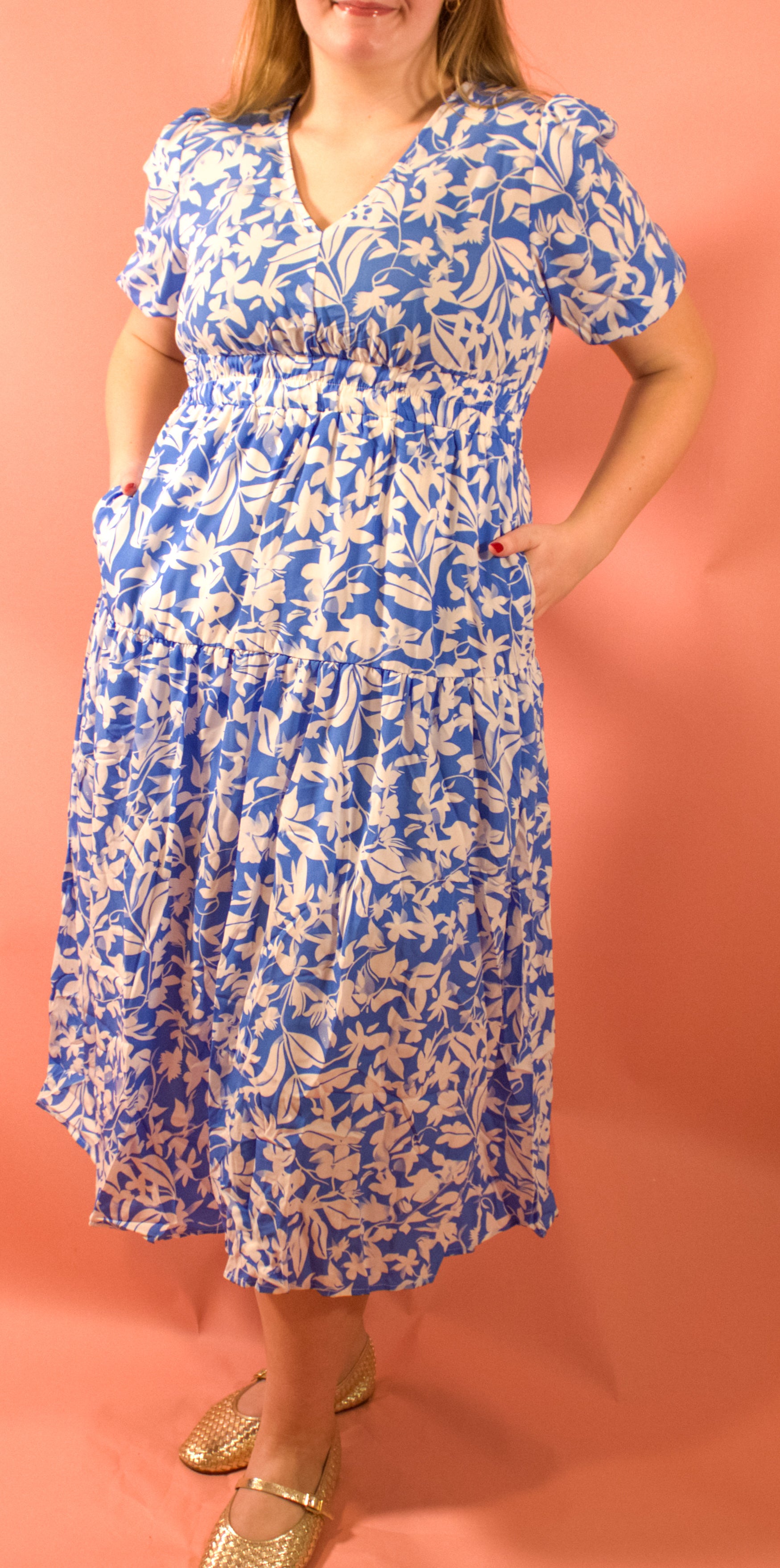 Blue Floral Maxi