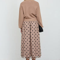 Knit Polka Dot Midi