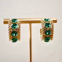 Crown Jewels Hoop Earrings