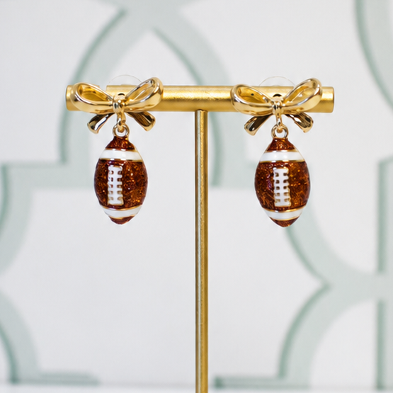Game day Bow Earrings