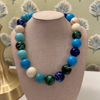 Seaglass Blue Necklace