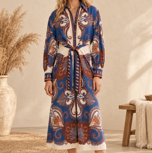 Paisley Print Midi