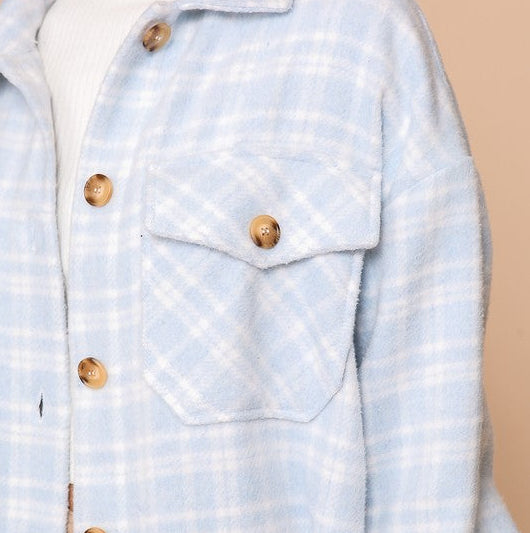 Powder Plaid Jacket