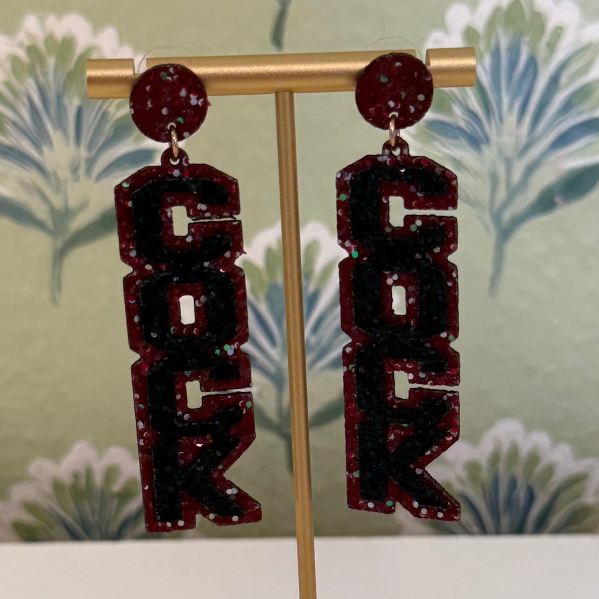 Glitter Dangle Earrings