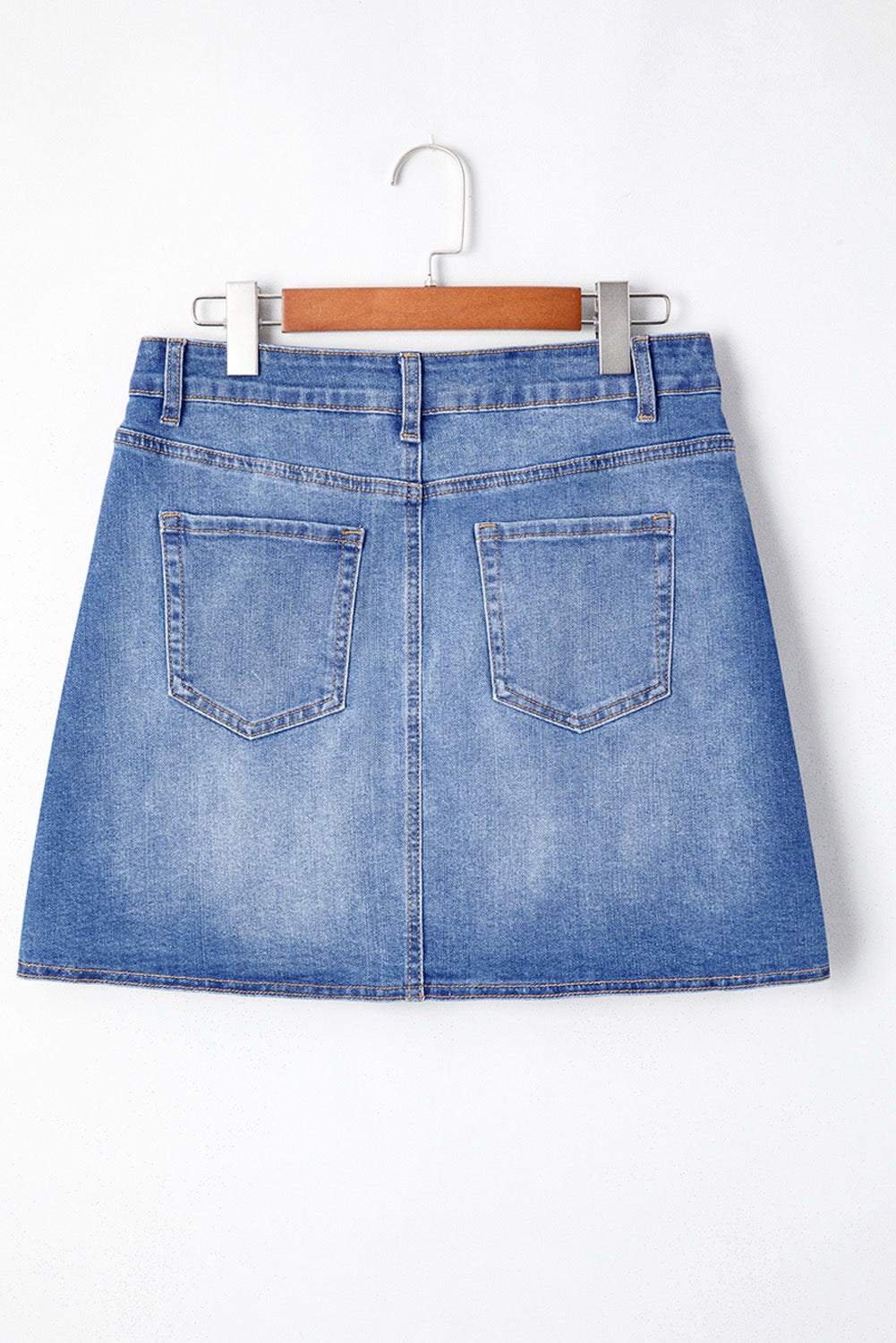 Denim Wrap Skirt
