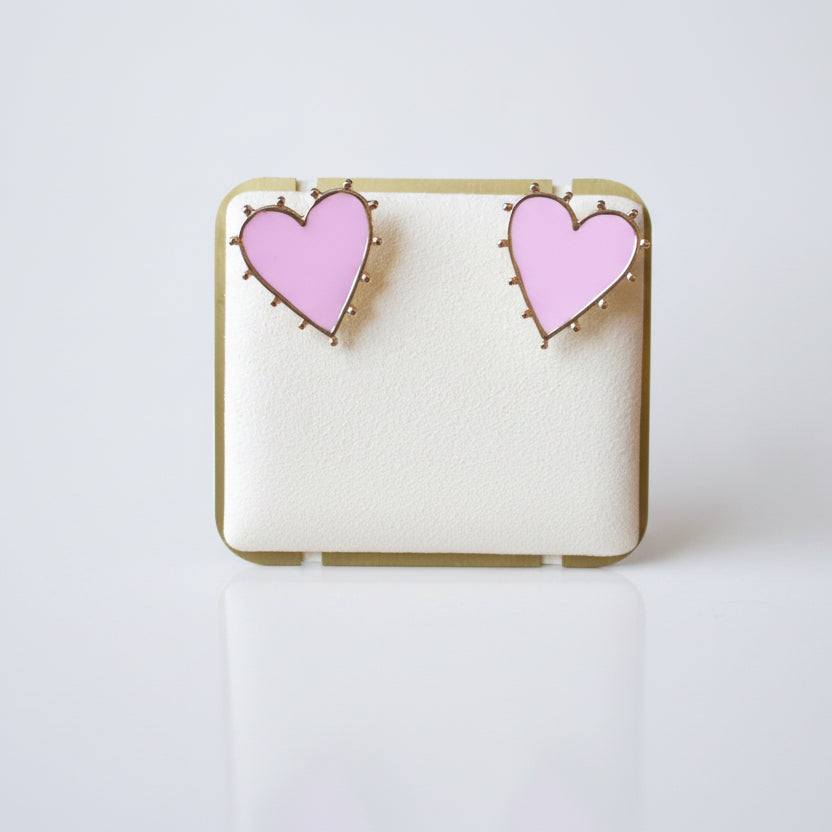 Pink Heartbreaker Stud
