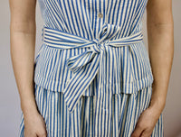 Seaside Striped Midi