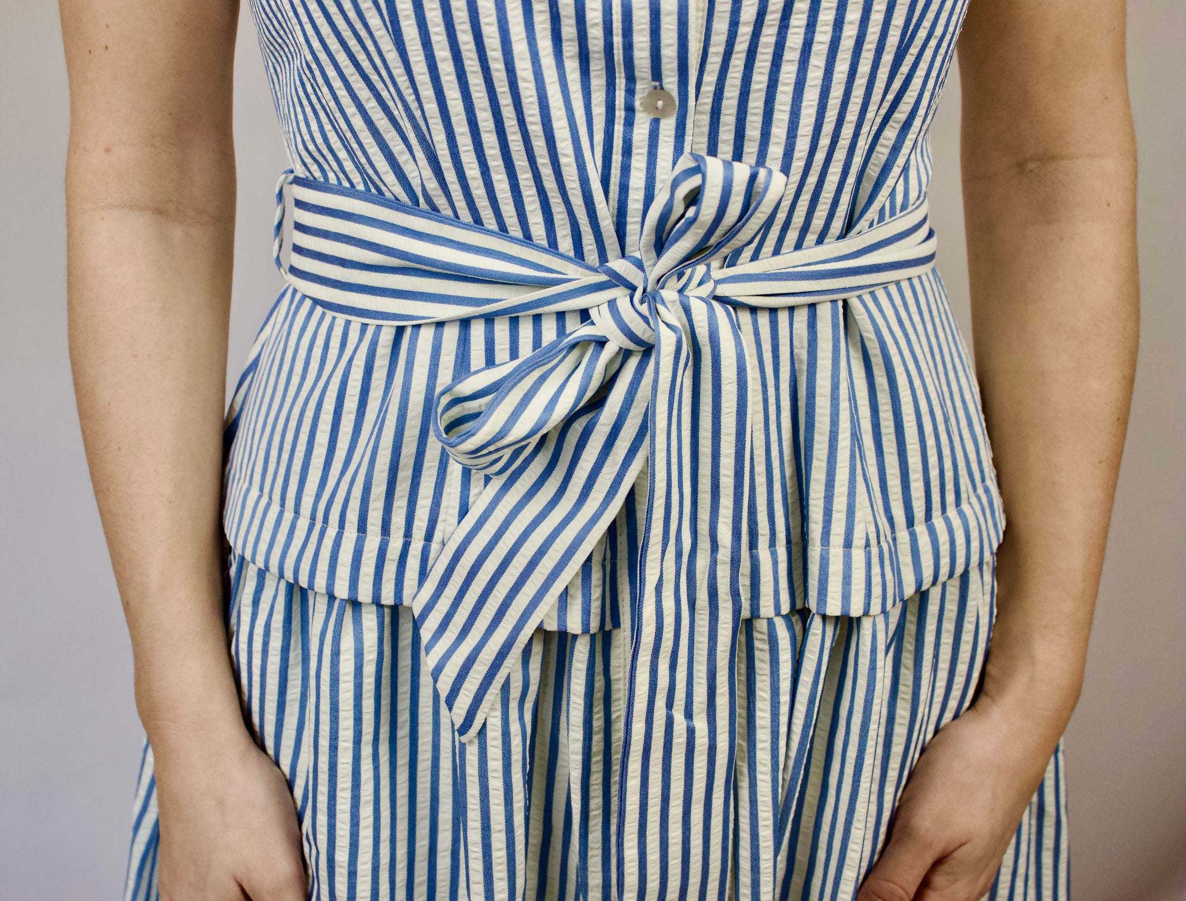 Seaside Striped Midi