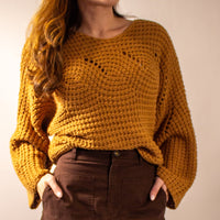Brown light sweater