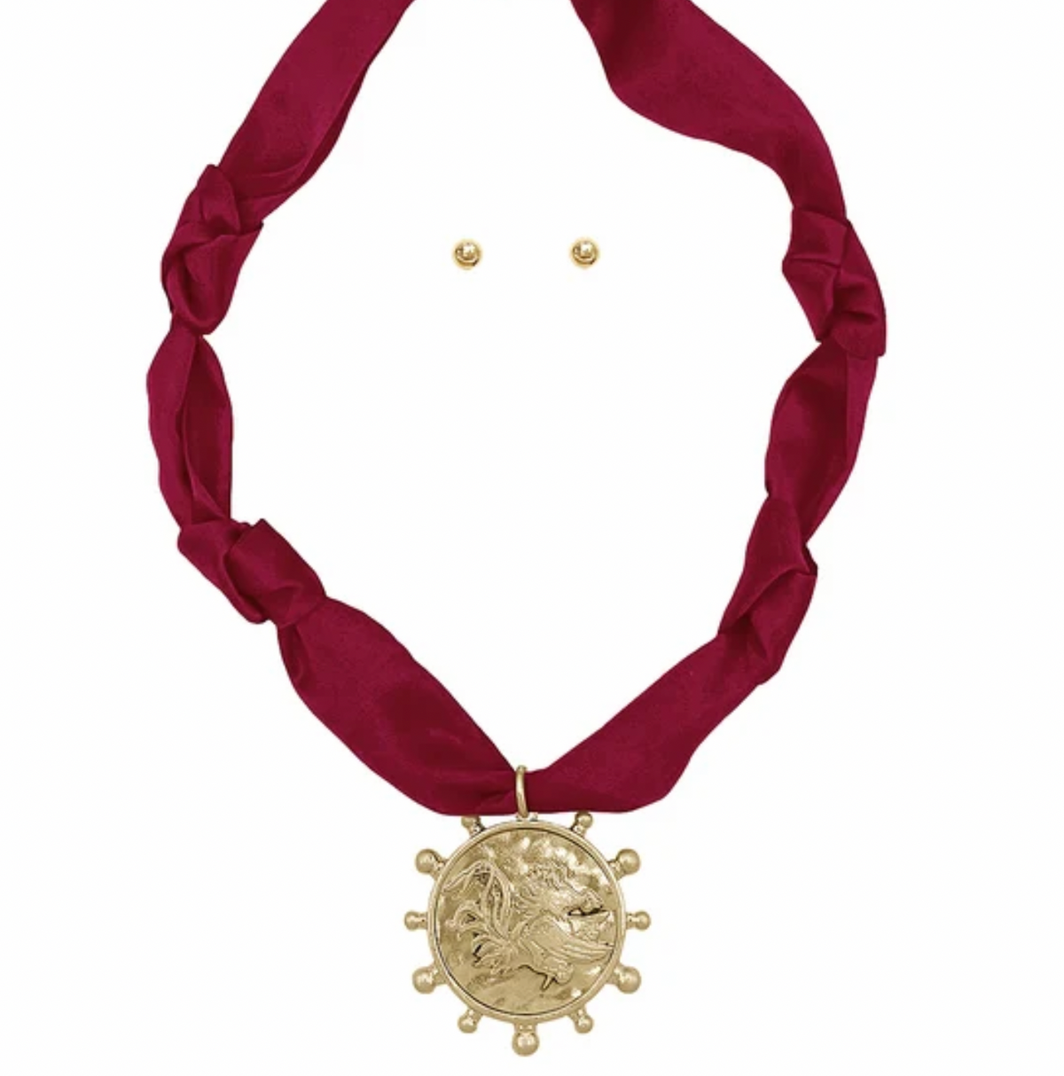 Gamecock Pendant Scarf