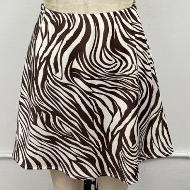 Zebra Print Skirt