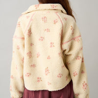 The Sweet Caroline Floral Sherpa Pullover