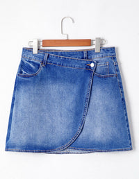Denim Wrap Skirt
