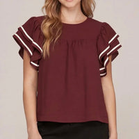 Game day Ruffle Blouse
