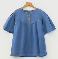 Denim short sleeve