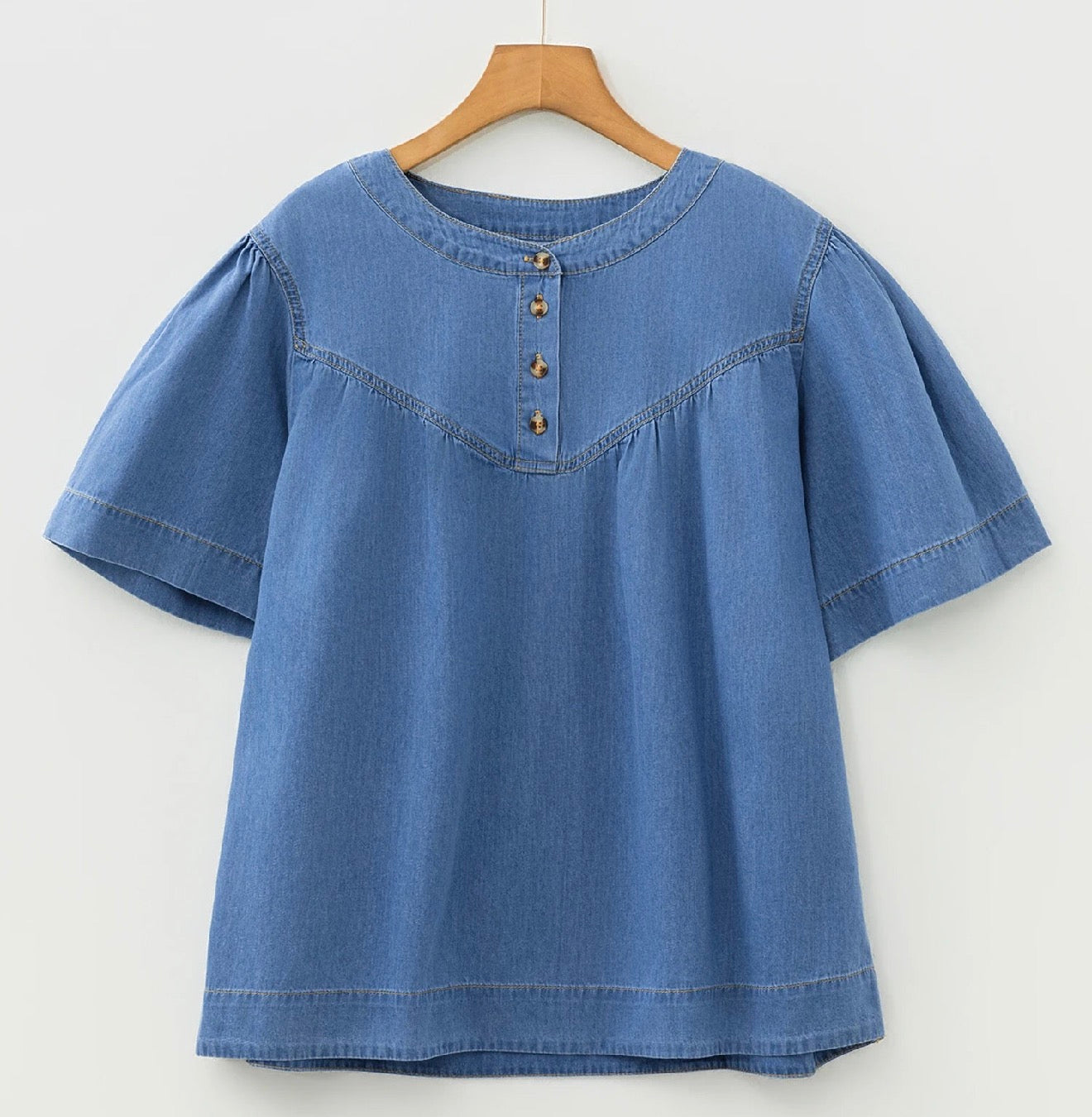 Denim short sleeve