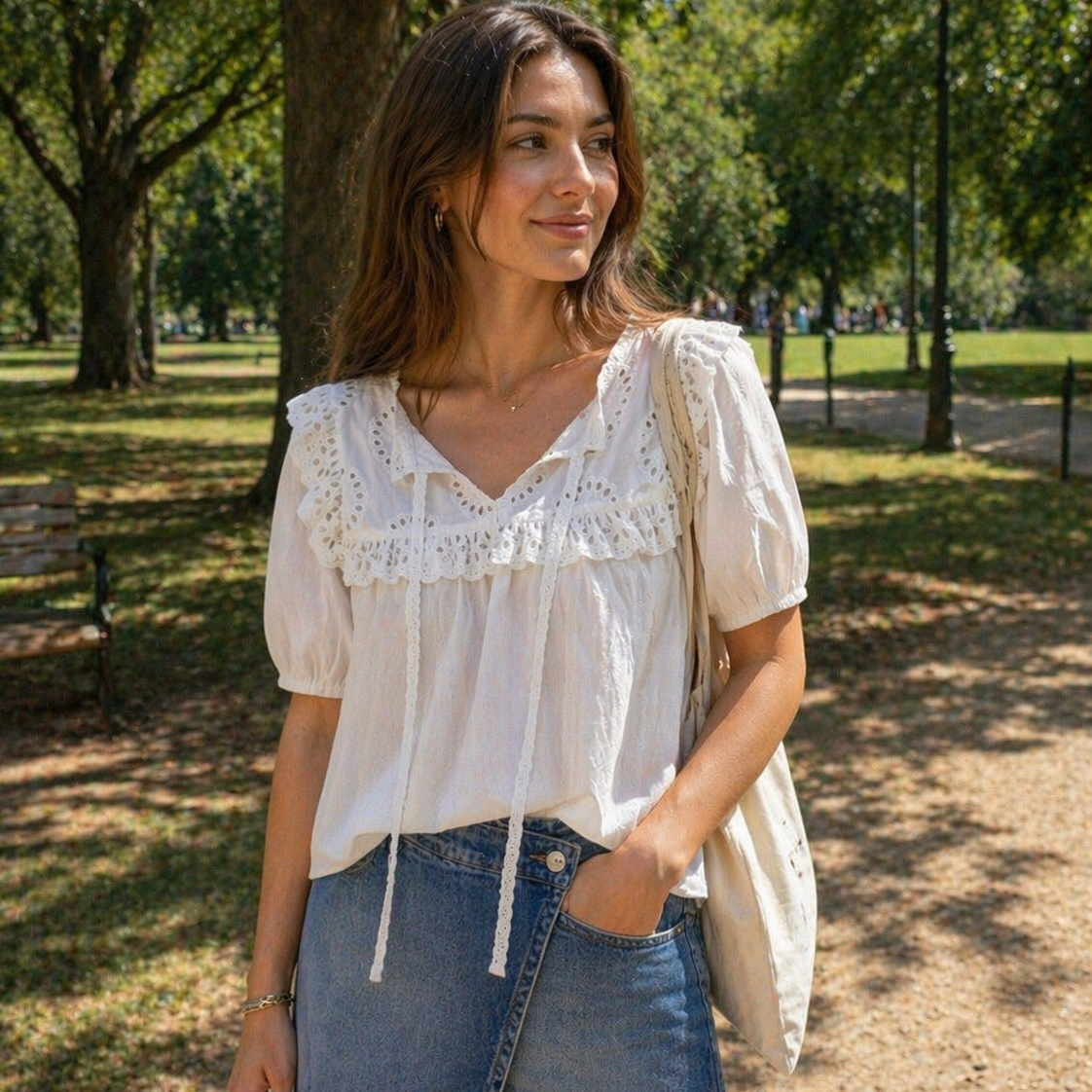 Magnolia Lace Heirloom Blouse