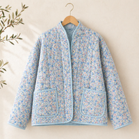 Blue Quilted Jacket