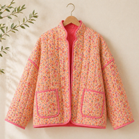 Pink Quilted Jacket