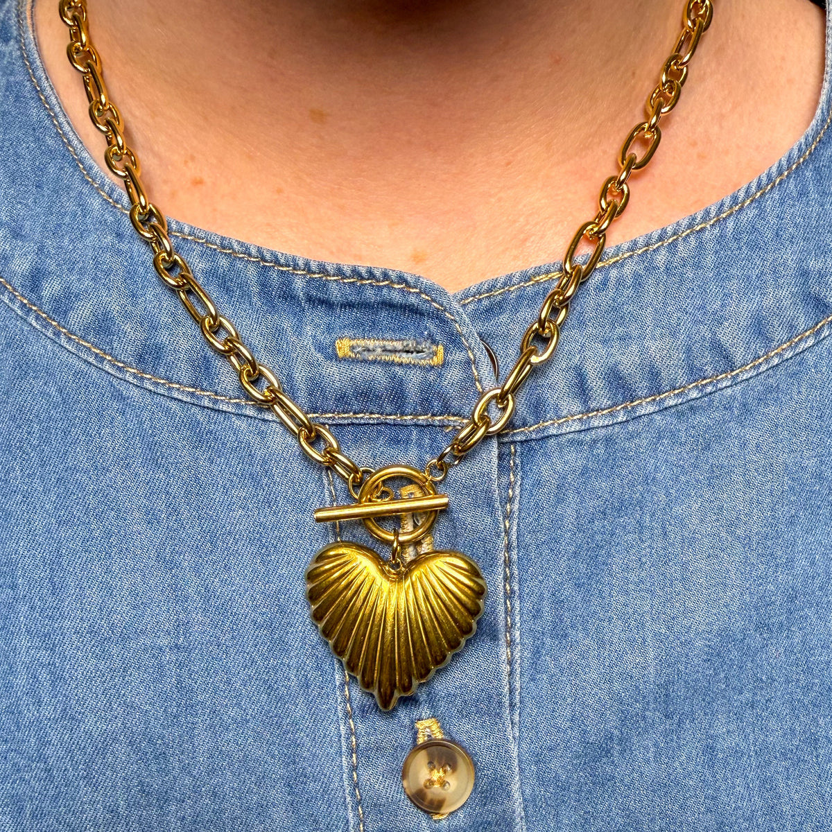 Gold Heart Necklace