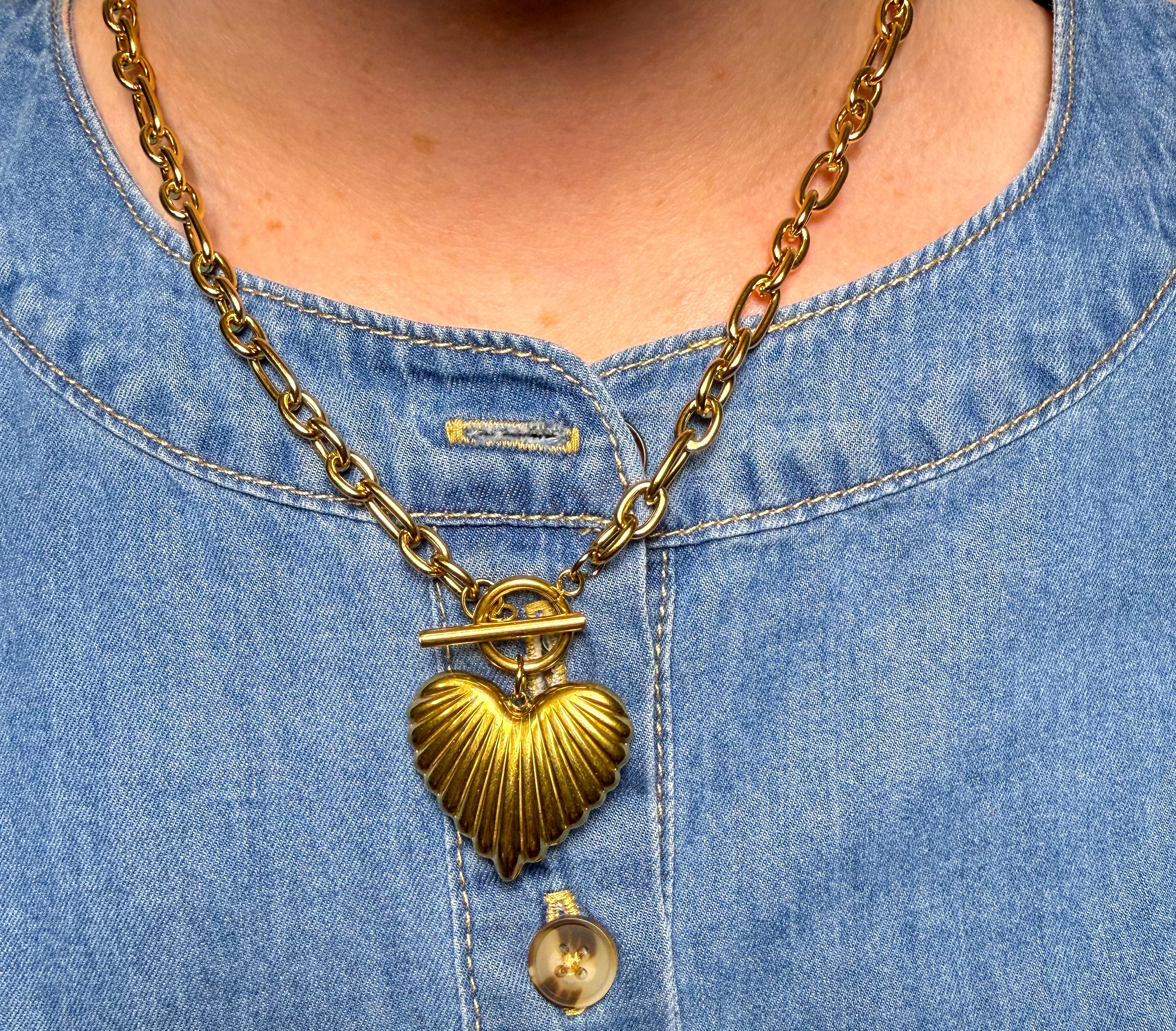Gold Heart Necklace