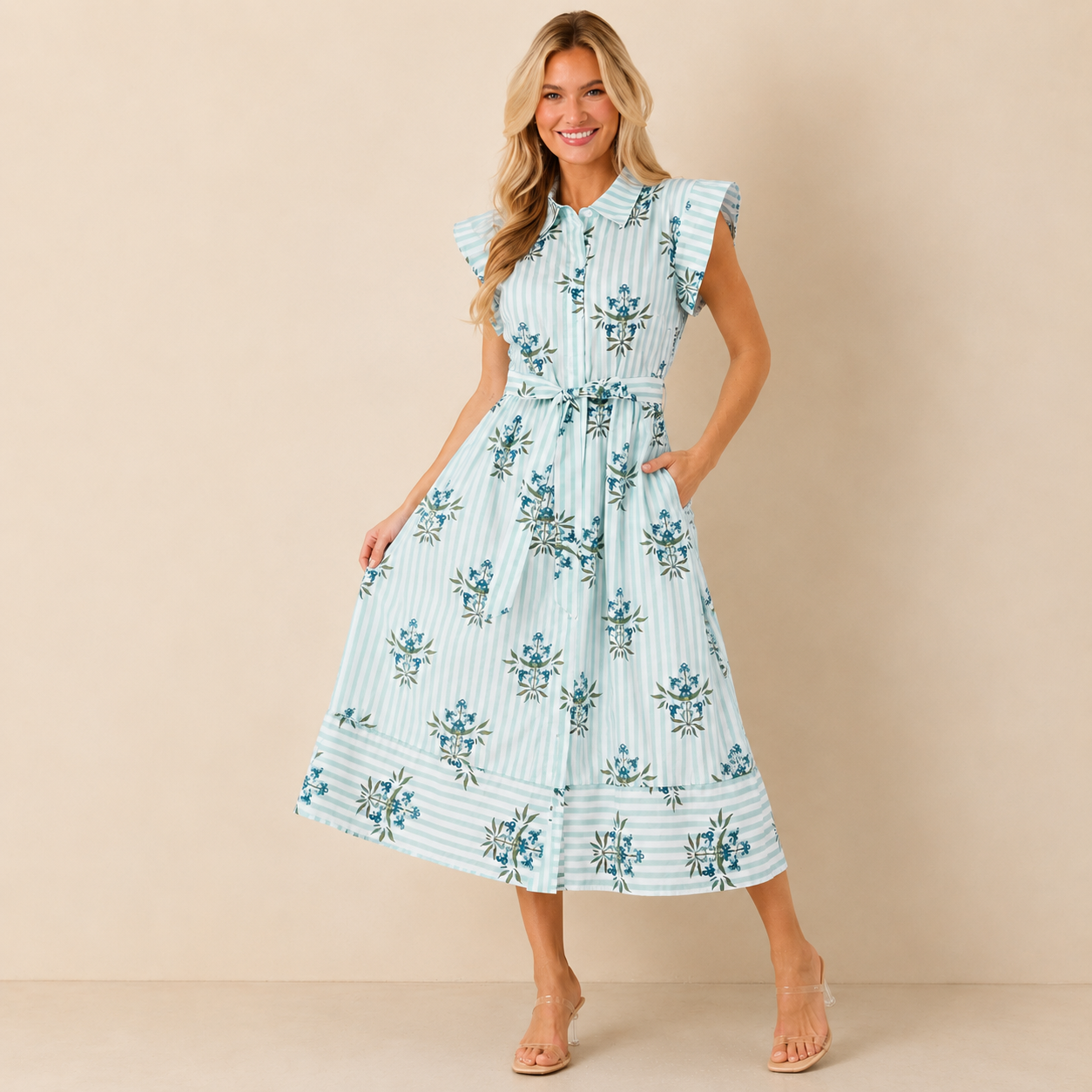 Blue Hydrangea Lane Dress