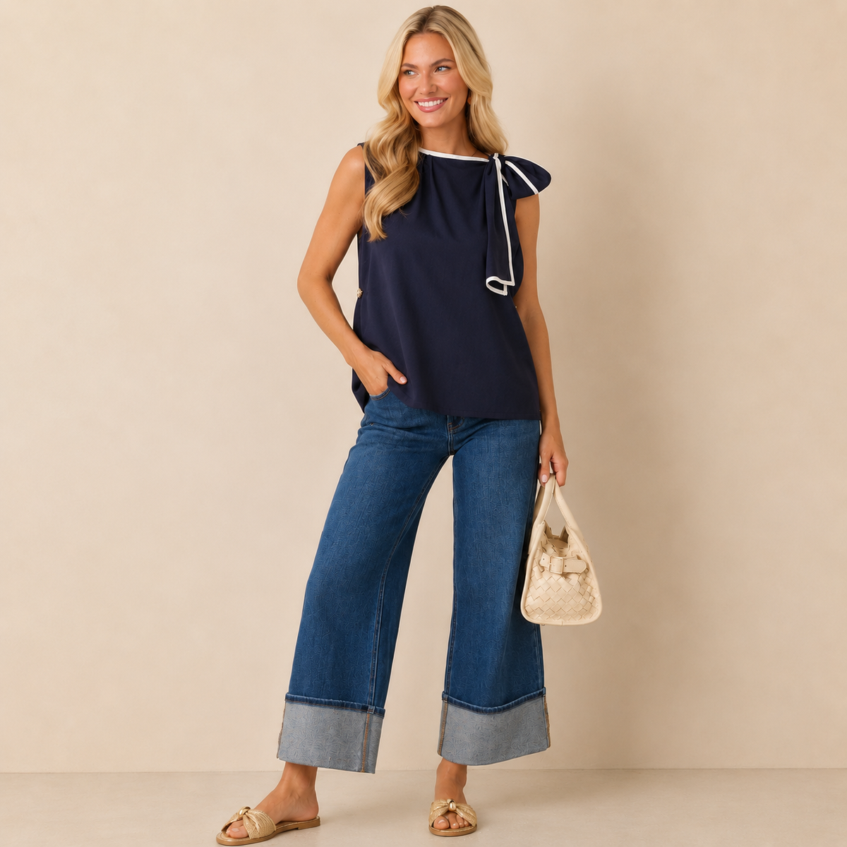 Harbor Bow Blouse