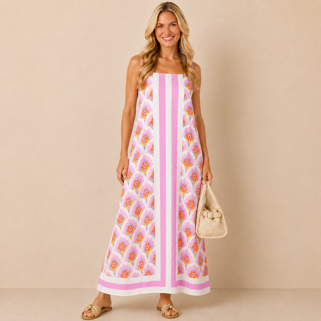 Pink Palms Dress