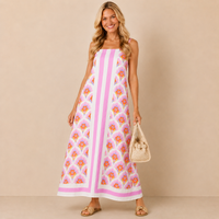 Pink Palms Dress