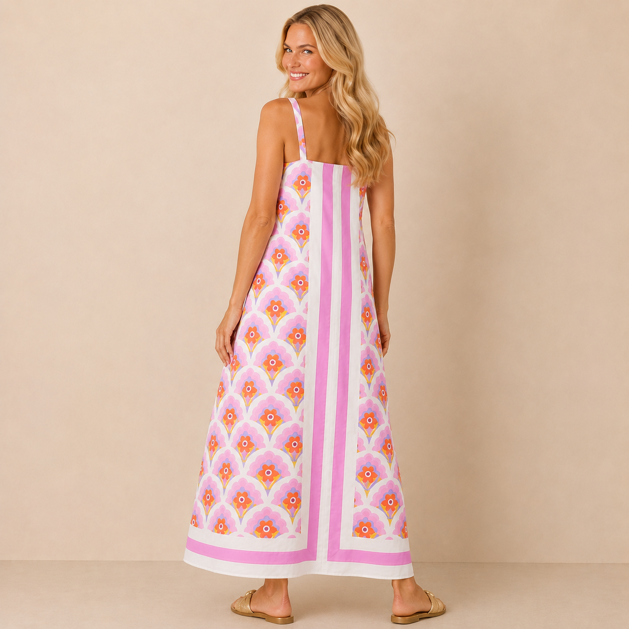 Pink Palms Dress